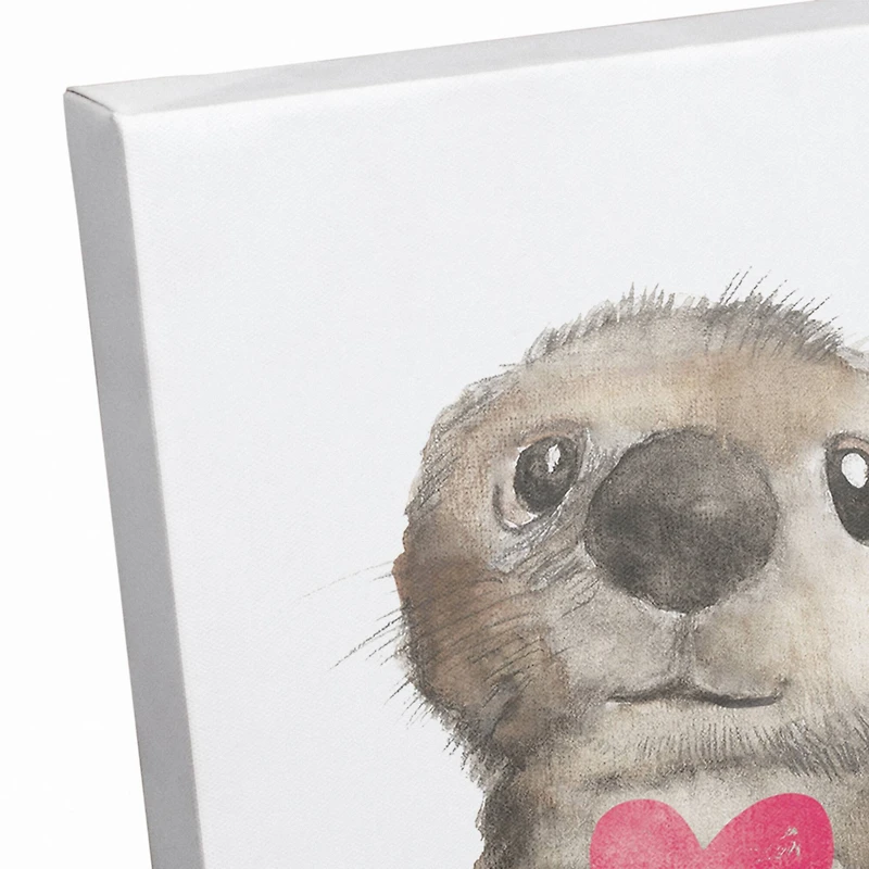 Otter Love Canvas Art