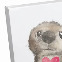 Otter Love Canvas Art