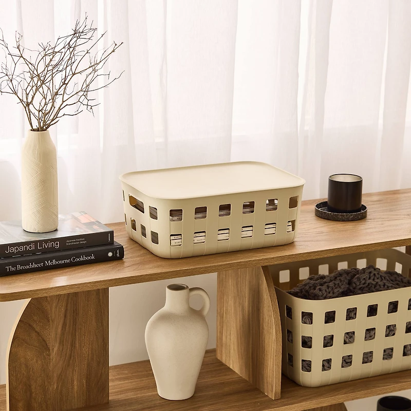 Ezy Storage Aura 12.7qt. Lidded Basket