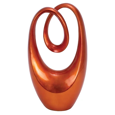 11" Red Heart Abstract Sculpture
