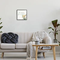 Stupell Industries He Is Risen Religious Easter Holiday Flower Blossoms Framed Giclee Art