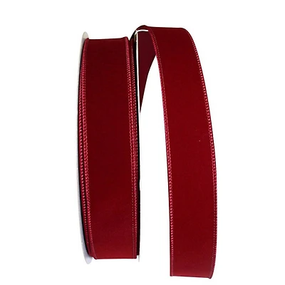 JAM Paper 1.5" x 50yd. Wired Velvet Ribbon
