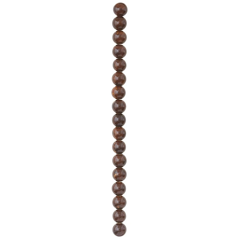 12 Pack: Amber Ceramic Round Beads, 12mm by Bead Landing™