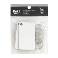 Rectangle Sublimation Keychains by Make Market®, 4ct.