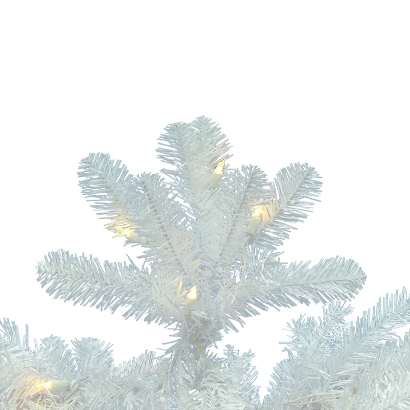 9.5ft. Pre-Lit White Salem Pine Artificial Christmas Tree, Warm White Dura-Lit® LED Lights