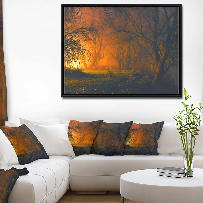 Designart - Magical Light in Forest