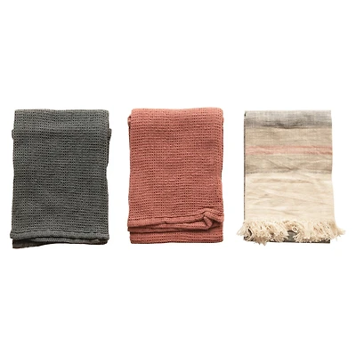 Hello Honey® Solid Cotton Tea Towels Set, 3ct.