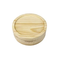 Round Welled Pinewood Coasters, 4ct. by Make Market®