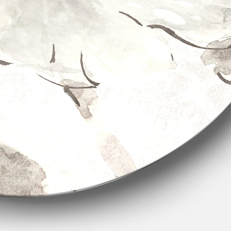 Designart - Indigold Grey Peonies II