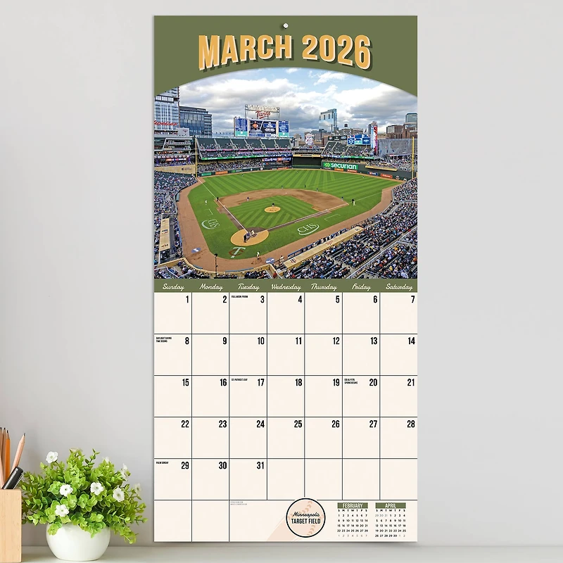 2026 Ballparks Wall Calendar