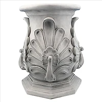 Design Toscano® 19" Antique Stone Classic Peacock Statuary Pedestal
