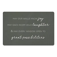 Home Wishes 27" x 18" Floor Mat