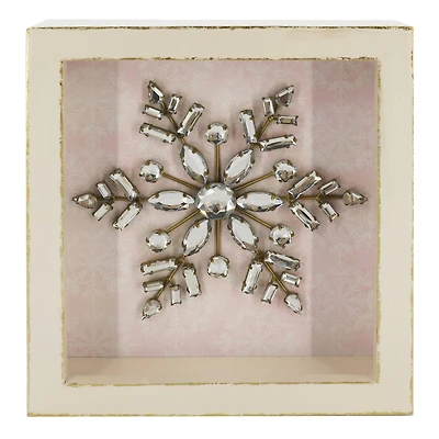 7" x 8" Snowflake Block Tabletop Décor by Ashland