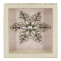 7" x 8" Snowflake Block Tabletop Décor by Ashland