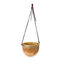 Hello Honey® Stoneware Hanging Pot with Reactive Glaze Set