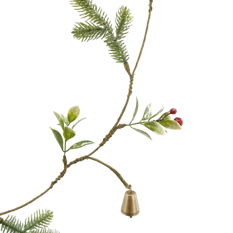 5ft. Gold Bell & Red Berry Coiled Garland by Ashland®