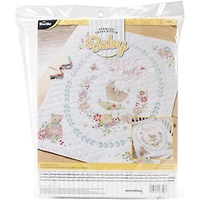 Bucilla® Sweet Baby Stamped Cross Stitch Crib Cover Kit