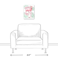 Pink Vibes Only 12" x 16" Canvas Wall Art