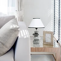 Simple Designs 17.5" Ceramic Stone Table Lamp