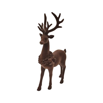 12.75" Flocked Standing Deer Décor by Ashland