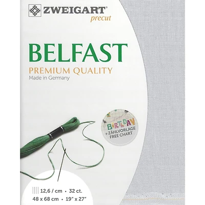 Zweigart® Precut Belfast 32 Count Canvas, 19" x 27"