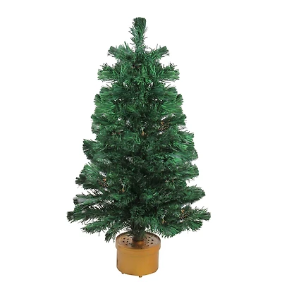 3ft. Pre-Lit Color Changing Fiber Optic Artificial Christmas Tree