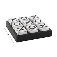 Black Wood Tic-Tac-Toe Game Set