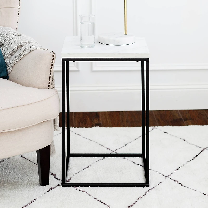 Walker Edison Modern Square Side Table