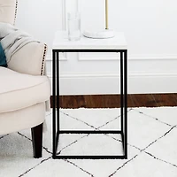 Walker Edison Modern Square Side Table