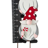 Glitzhome® 3ft. Lighted LED Gnome Snow Gauge Yard Stake