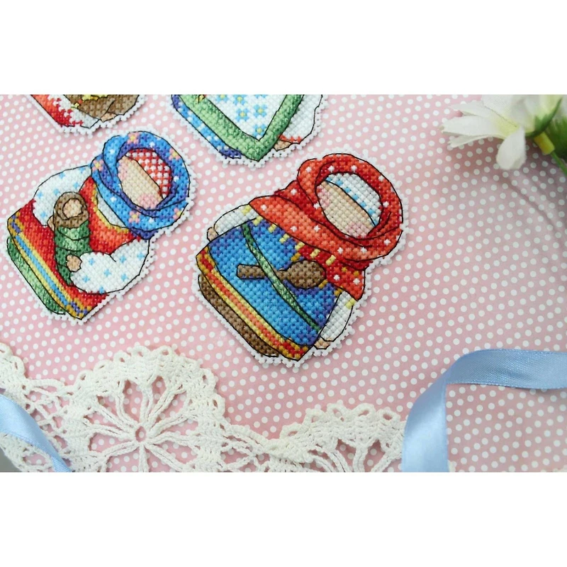 MP Studia Russian Charms Magnets Plastic Canvas Counted Cross Stitch Kit