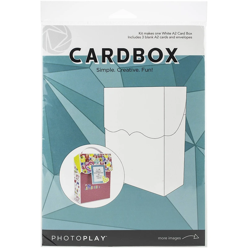Photoplay™ White A2 Card Box Kit