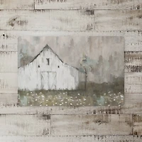 White Distressed Barn 18" x 27" Floor Mat