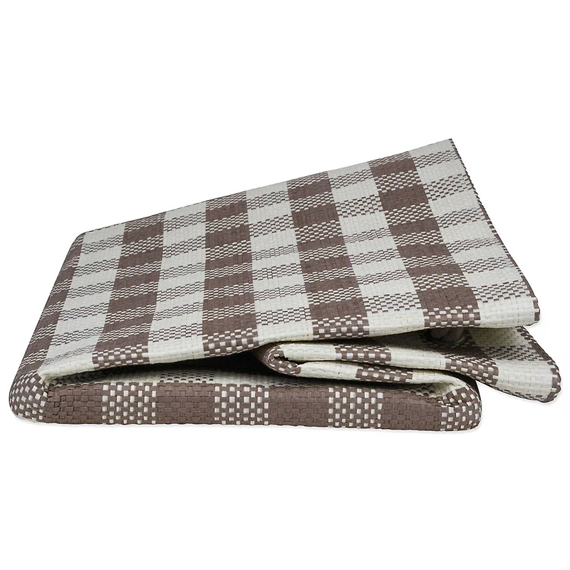 DII® Large Stone Checked Rectangle Woven Paper Basket