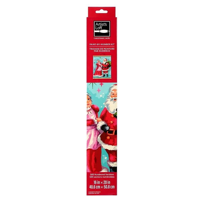 16" x 20" Mr. & Mrs. Claus Paint-by-Number Kit by Artist's Loft™