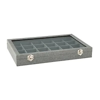 Gray Jewelry Tray with Lid By Bead Landing™