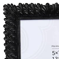 Glitzhome® 5" x 7" Black Scoop abletop Picture Frame