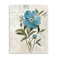 20" x 16" Linen Peony Canvas Giclee