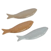 Hello Honey® 7.5" Embossed Ceramic Fish Decoration Set