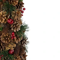 19" Pinecone & Berries Christmas Tree Tabletop Décor