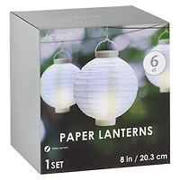 8" White Paper Lantern Set by Ashland®
