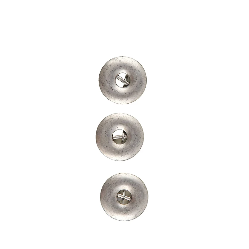 LaMode 5/8" Pewter 2-Hole Buttons, 3ct.