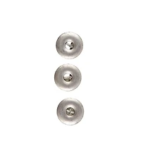 LaMode 5/8" Pewter 2-Hole Buttons, 3ct.