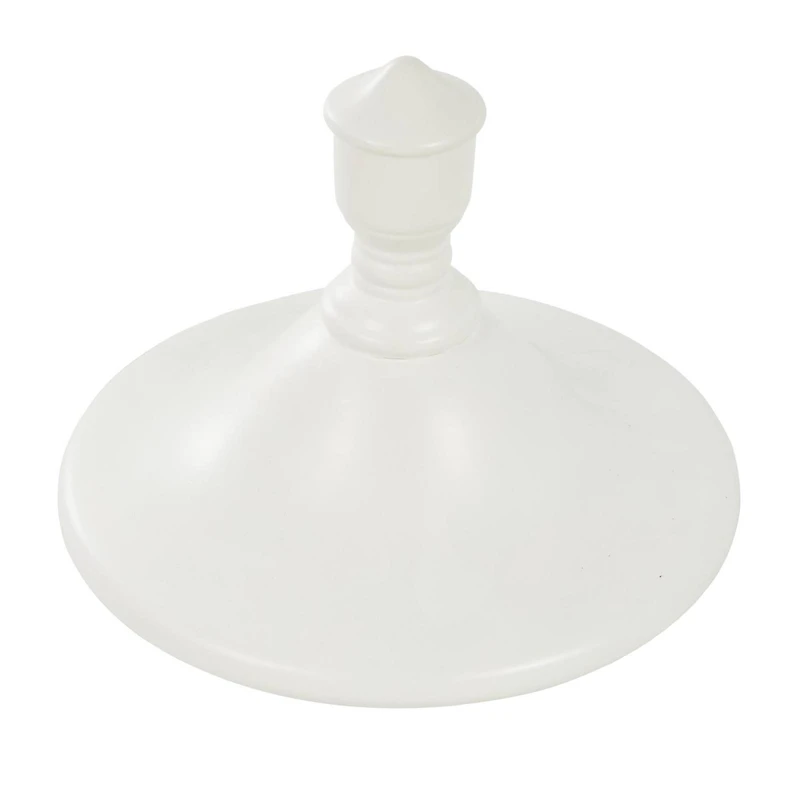 22" White Ceramic Fluted Urn Jar