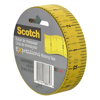 3M Scotch® Expressions Masking Tape, Ruler