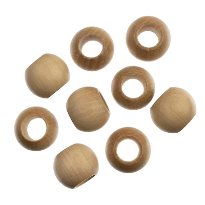 20mm Round Wood Beads