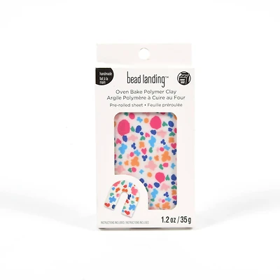 12 Pack: Abstract Floral Oven Bake Polymer Clay by Bead Landing™