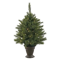 3.5ft. Pre-Lit Cashmere Pine Artificial Christmas Tree, Clear LED Lights
