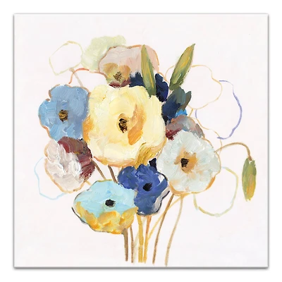 Multi-Color Floral Bouquet 24" x 24" Canvas Wall Art