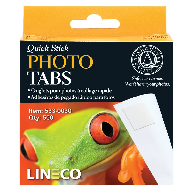 Lineco® Quick-Stick Photo Tabs, 500ct.